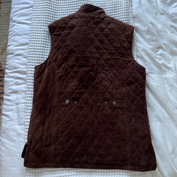 NWOT Men's Orvis Suede Padded Vest - Picture 2 of 8